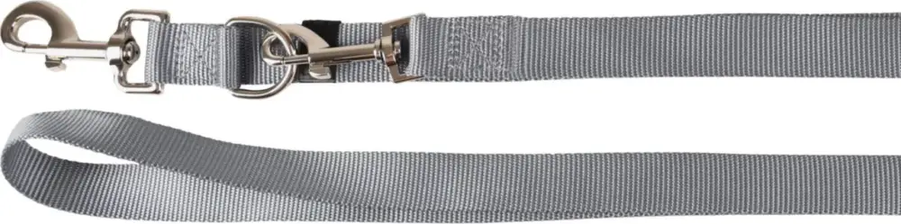 Achat Immédiat Flamingo Laisse d&rsquo;entraînement Nylon Chien Ziggi Gris clair – 200 x 2,5 x 0,2 cm