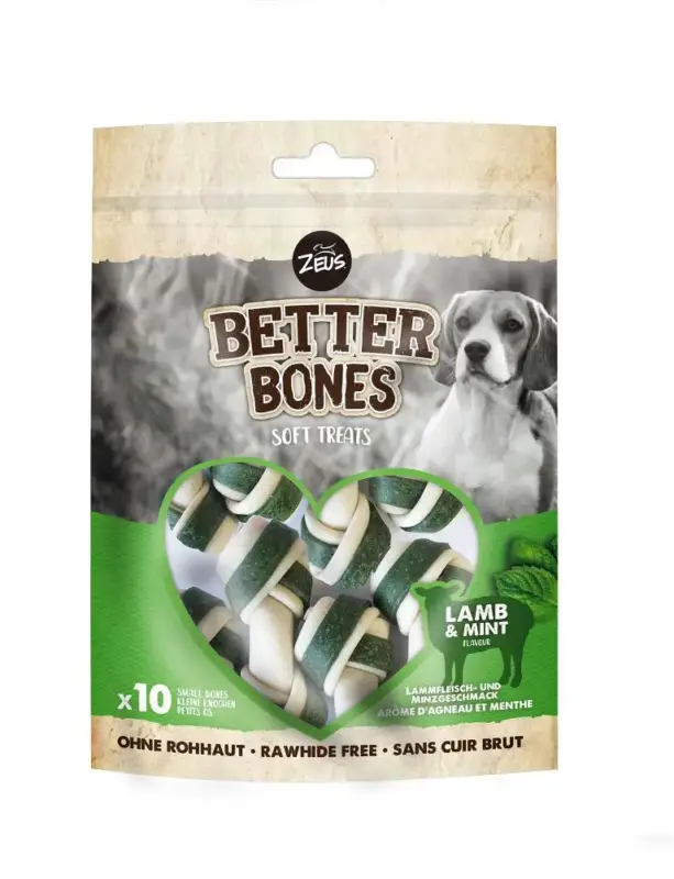 Acheter En Ligne Zeus Friandise Chien Better Bones WrapBones Agneau & Menthe – x 10