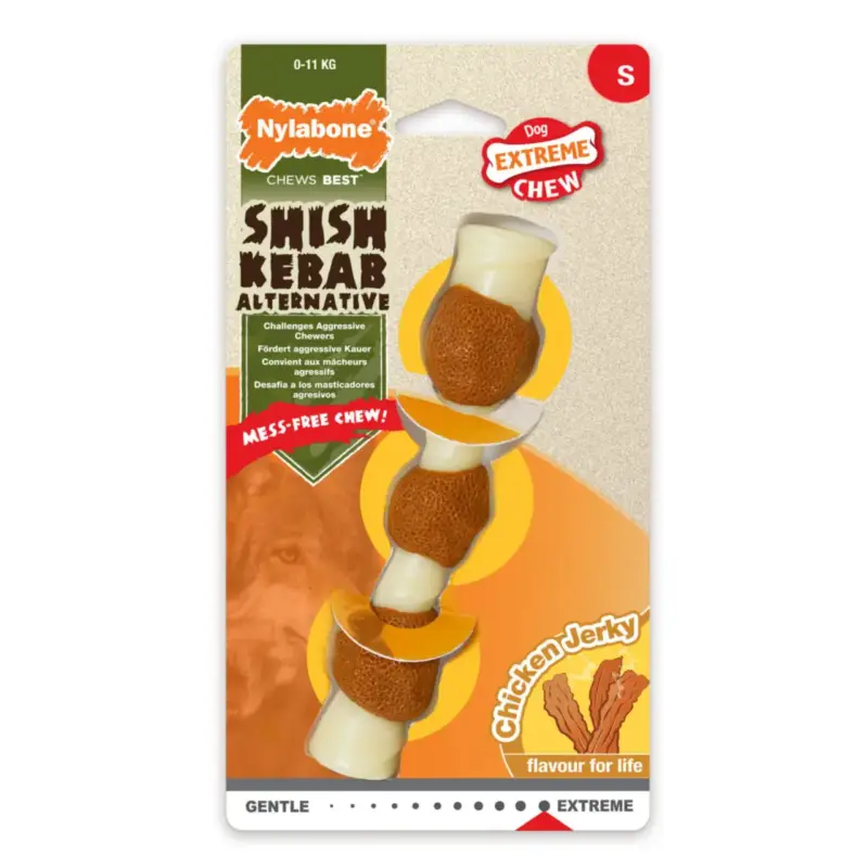 Usine Directe Nylabone Jouet Chien Extreme Shish Kebab S – 14,5 x 2,4 x 2,4 cm