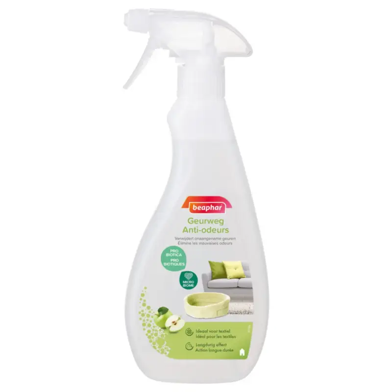 Beaphar Spray Anti-Odeurs aux Probiotiques Pomme – 500 ml Must-Have