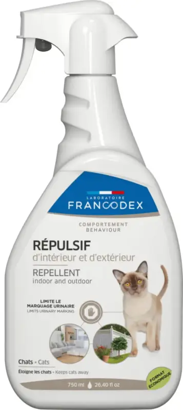 Francodex Répulsif Intérieur Extérieur Chat Spray – 750 ml Affaire À Saisir