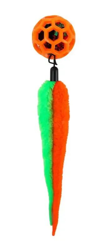 Wouapy Jouet Chat Balle avec queue chenille Orange Achat Immédiat