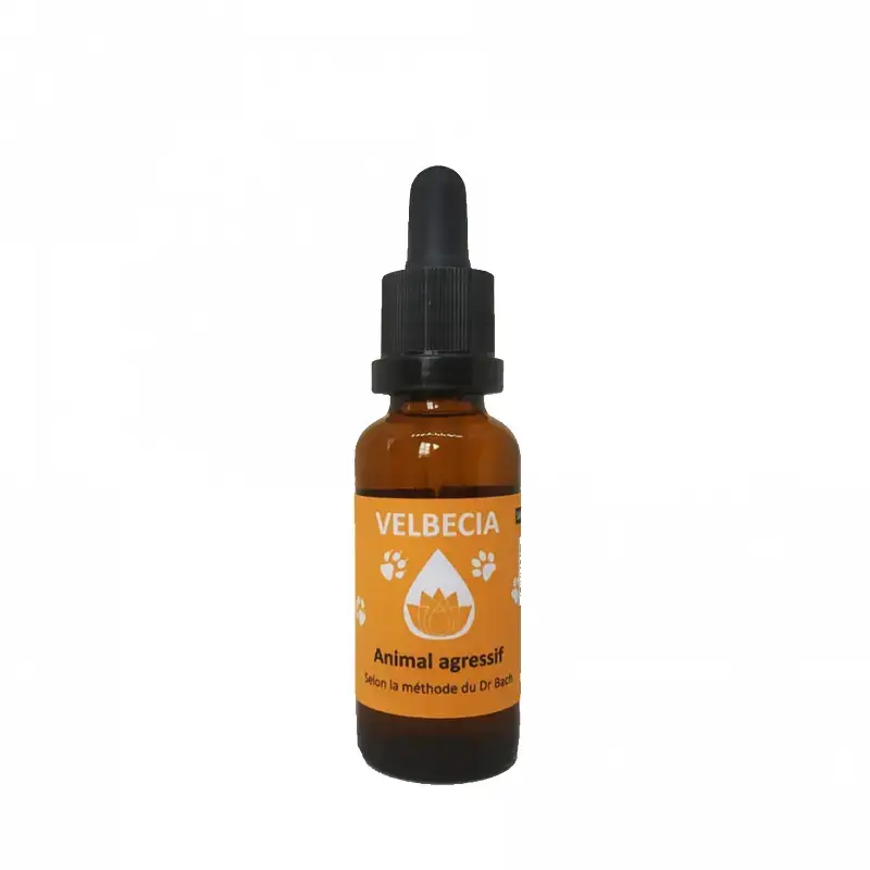 Velbecia Martin Sellier Fleurs De Bach Animal Agressif Sans Alcool Made In France – 30 ml Expédition Rapide
