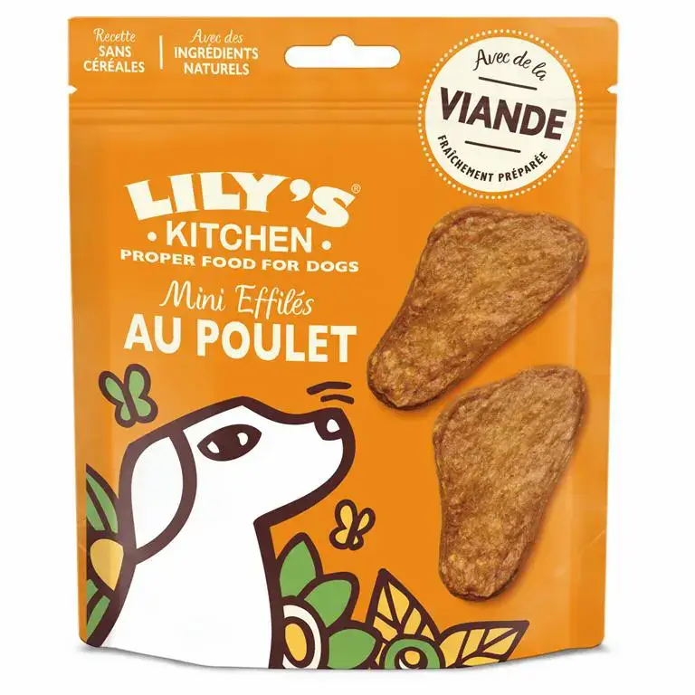 Lily&rsquo;s Kitchen Friandise Chien Mini effilés Poulet – 70 gr Produit De Marque