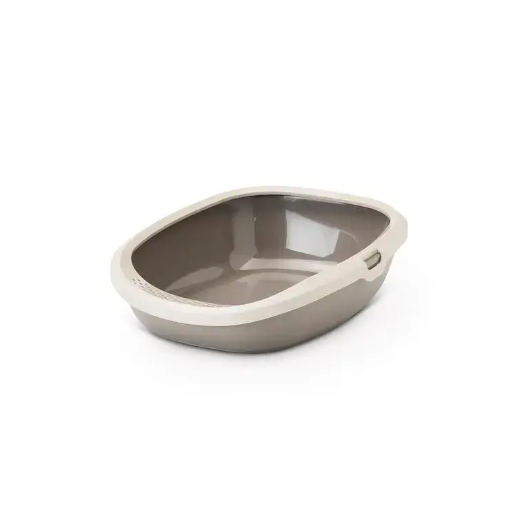 Livraison Express Bac à litière Chat – Gizmo Savic gris – Taille L – Dim 52 x 39.5 x 15 cm