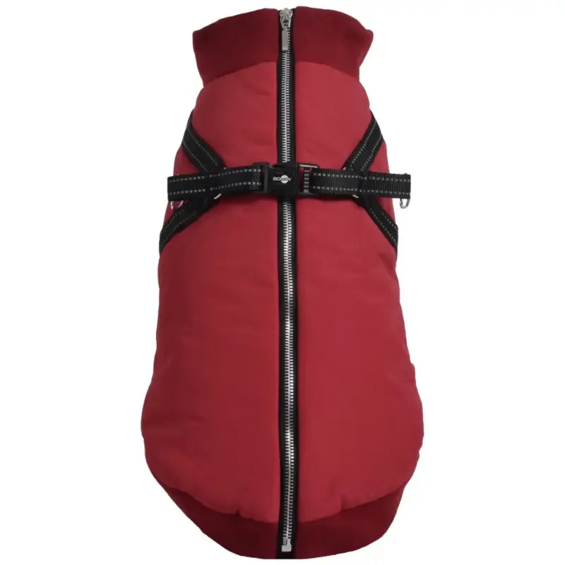 Réduction Textile Chien – Bobby Manteau Easy Bordeaux – Taille 28XS