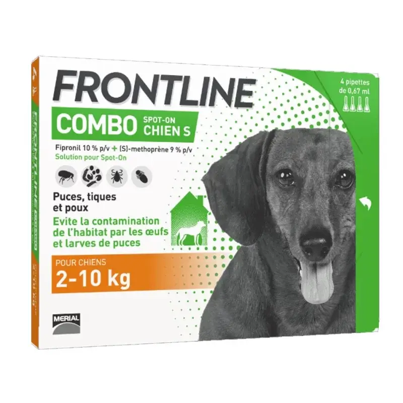 Vente Directe Combo Chien Frontline 2-10 kg