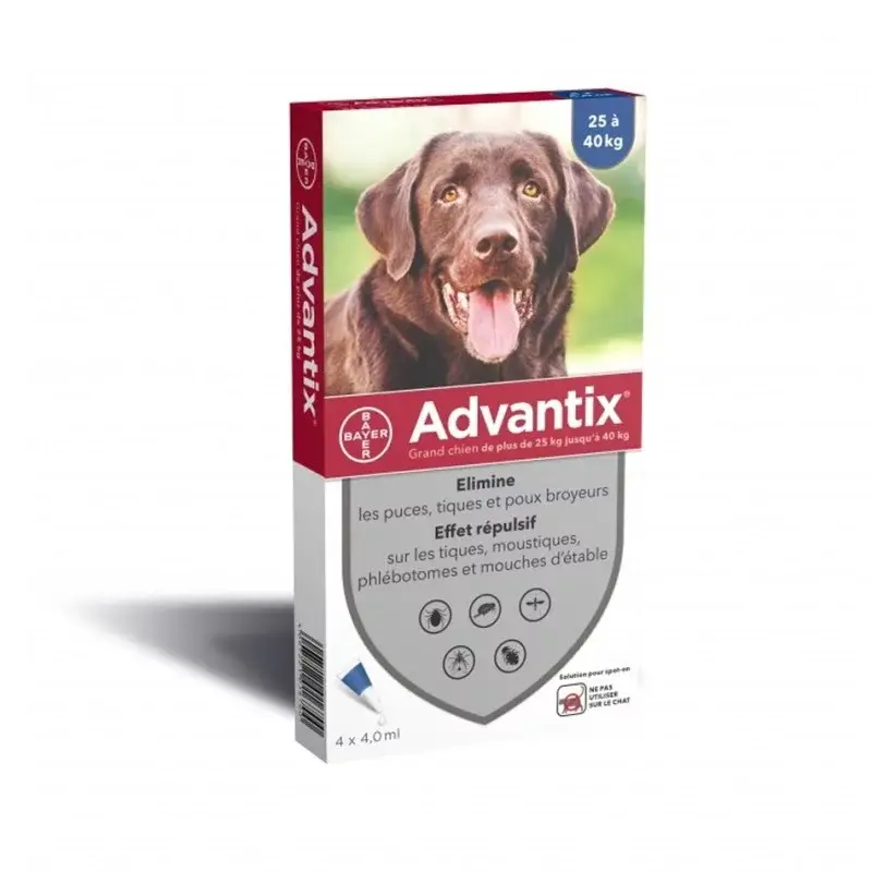 Antiparasitaire Advantix 25-40 kg Produit De Marque