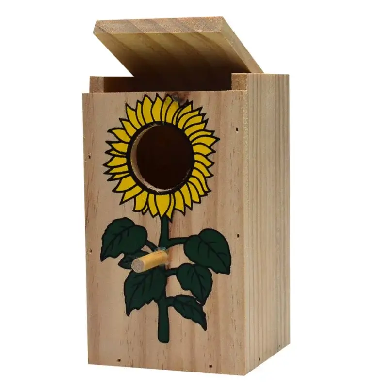Nid en bois décoré medium – Girard Bon Plan
