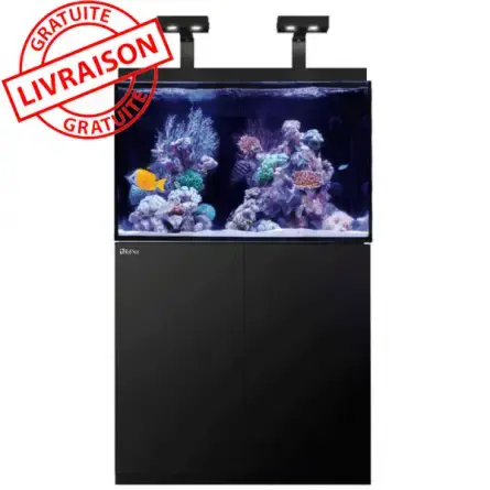 Marque RED SEA – Aquarium Max® E-260 + 2x ReefLED – Unterschrank Schwarz – 260 Liter