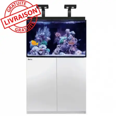 Jusqu&rsquo;à Épuisement Des Stocks RED SEA – Acquario Max® E-260 + 2x ReefLED – Armadio bianco + Decantazione – 260 litri
