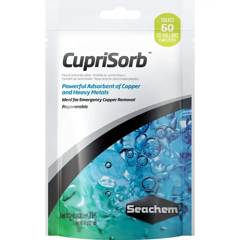 SEACHEM – Cuprisorb 100 ml – Absorptionsmittel für Kupfer und Schwermetalle Vente Directe