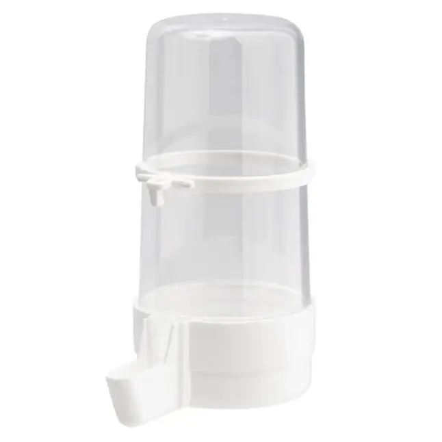 Abreuvoir fontaine oiseaux à bec 400ML Lucca blanc avec anneau – 2GR Prix Choc