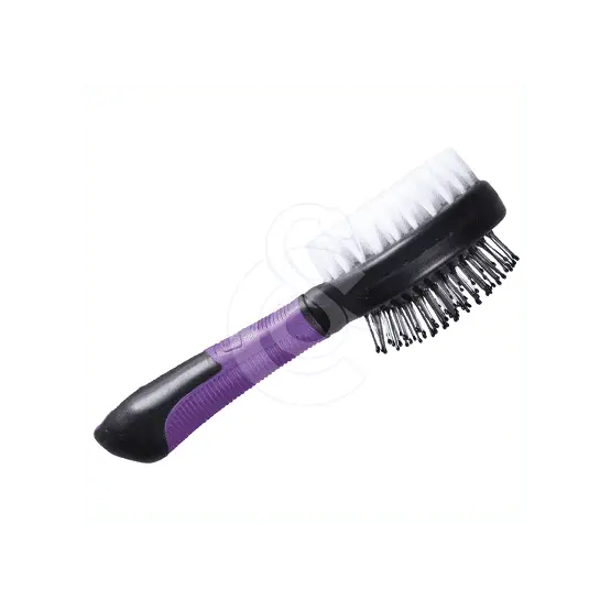 Brosse Perfect Care Chat double : à picots métals et poils Remise