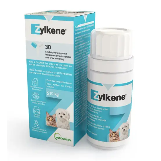 Dernier Modèle Zylkene 75 mg Pour Chiens et Chats jusqu&rsquo;à 10kg