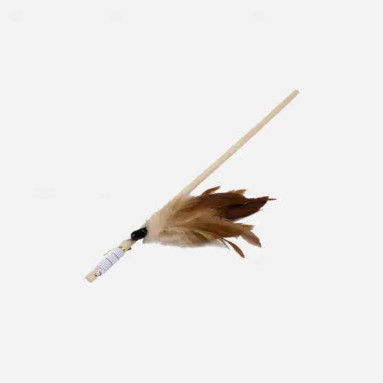 Remise JOUET CHAT WOUAPY CANNE A PÊCHE PLUMES