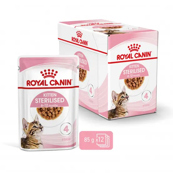 Meilleur Prix Royal Canin Cat Kitten Sterilised Bouchées en sauce
