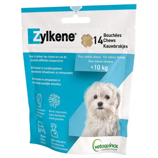 Expédition Rapide Zylkene Chews 75mg pour chien jusqu&rsquo;à 10 kg