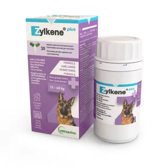 Zylkene Plus 450mg pour chien de 15 à 60 kg Prix Promo