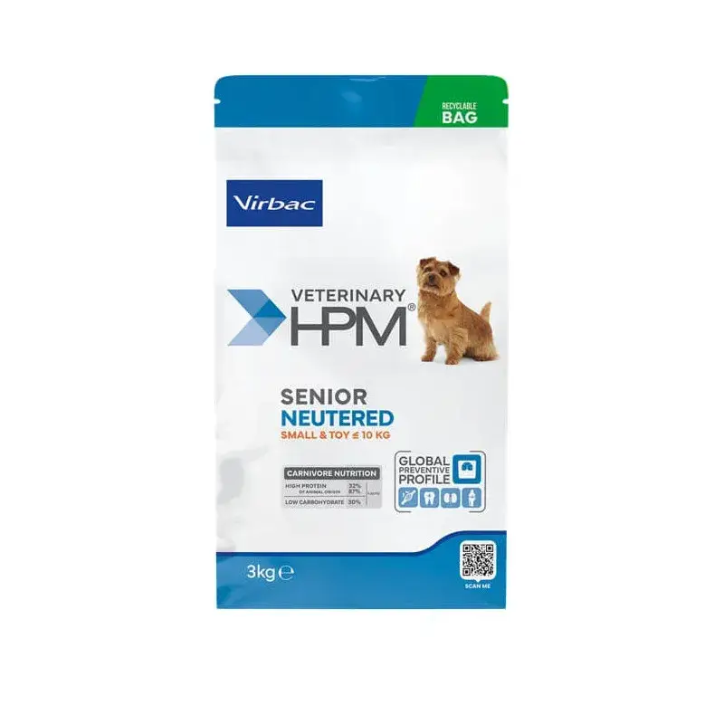 Livraison Express Veterinary HPM Dog Senior Neutered Small & Toy New
