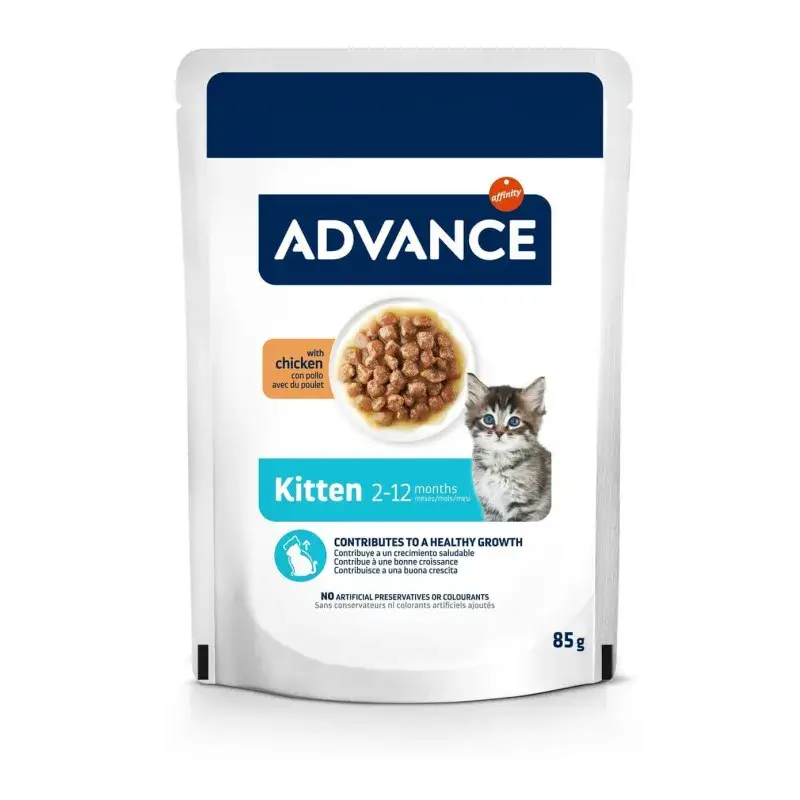 Paiement Sécurisé Advance Chat Kitten Poulet Sachet Repas