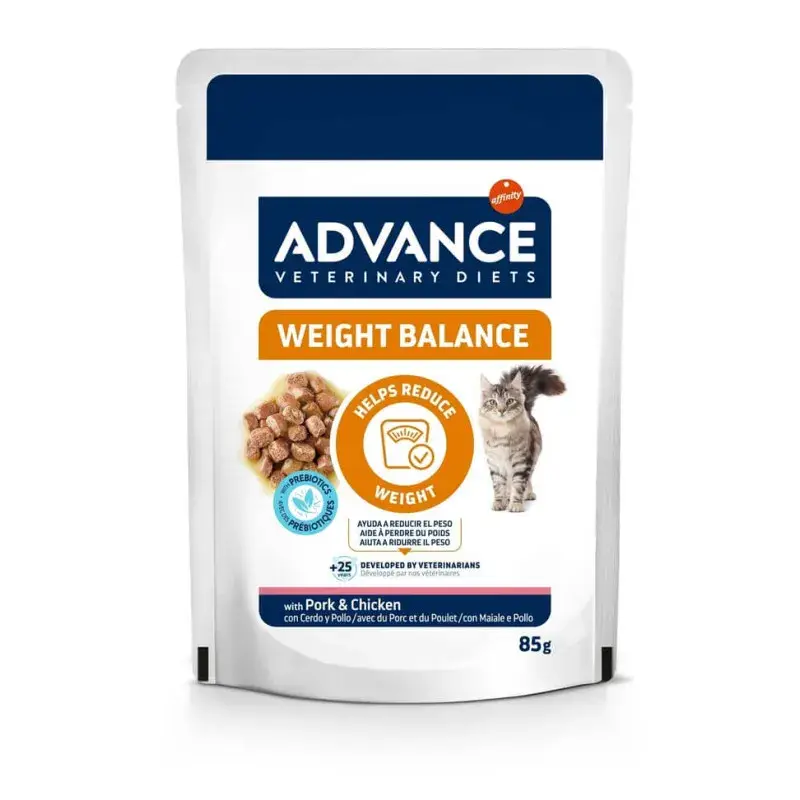 Prix Réduit Advance Chat Weight Balance Porc et Poulet Sachet Repas
