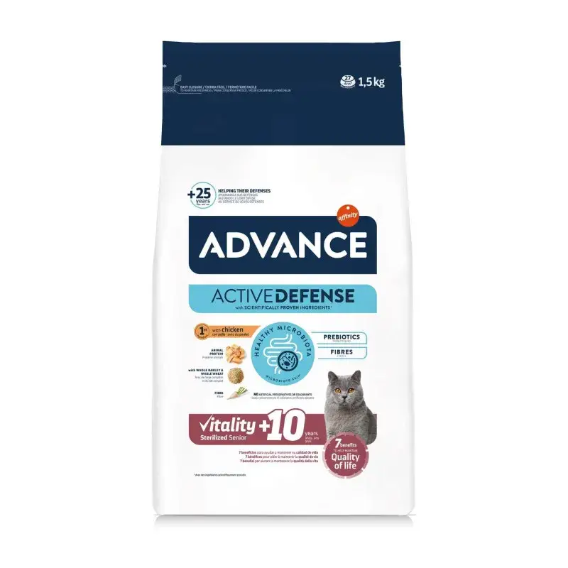 Achetez Aujourd&rsquo;hui Advance Active Defense Chat Vitality +10 Sterilized Senior P