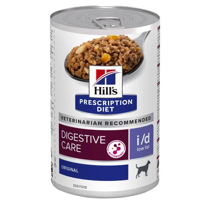 Hill&rsquo;s Prescription Diet I/D Low Fat Boîtes pour chien -12x360g Offre Spéciale