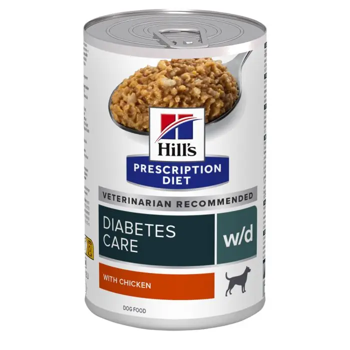 Hill&rsquo;s Prescription Diet W/D Diabete pour chien 12x370g Haute Qualité