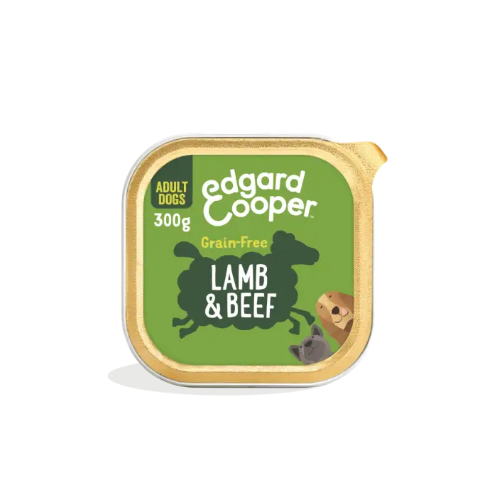 Authentique Edgard & Cooper Barquettes Pour Chien À L&rsquo;agneau 11x150g