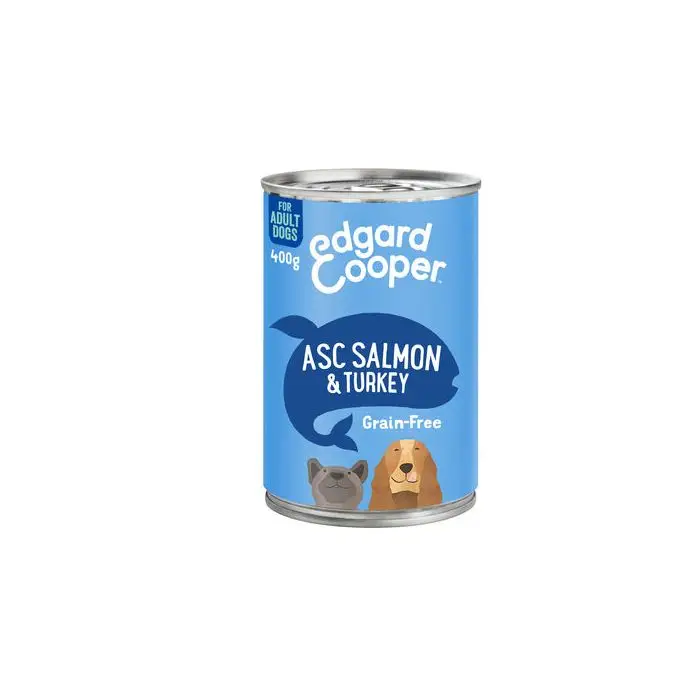 Edgard & Cooper Boîtes Pour Chien Au Poisson et Dinde 6x400g Soldes
