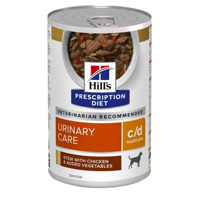 Satisfait Ou Remboursé Hill&rsquo;s Prescription Diet C/D Urinary Multicare boîtes pour chien 12x354g poulet et légumes