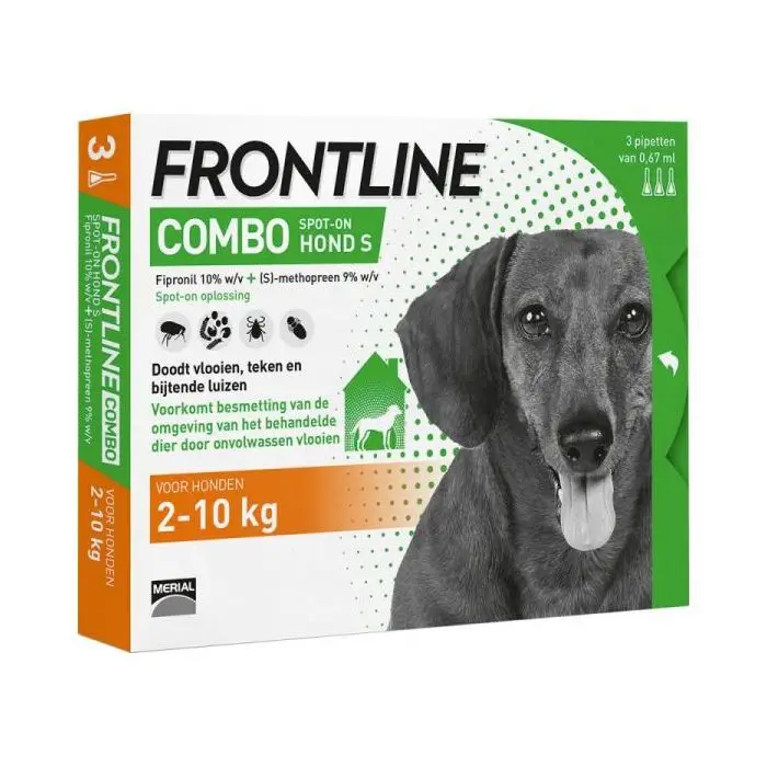 Promotion Frontline Combo Chien 2-10kg 3 pipettes