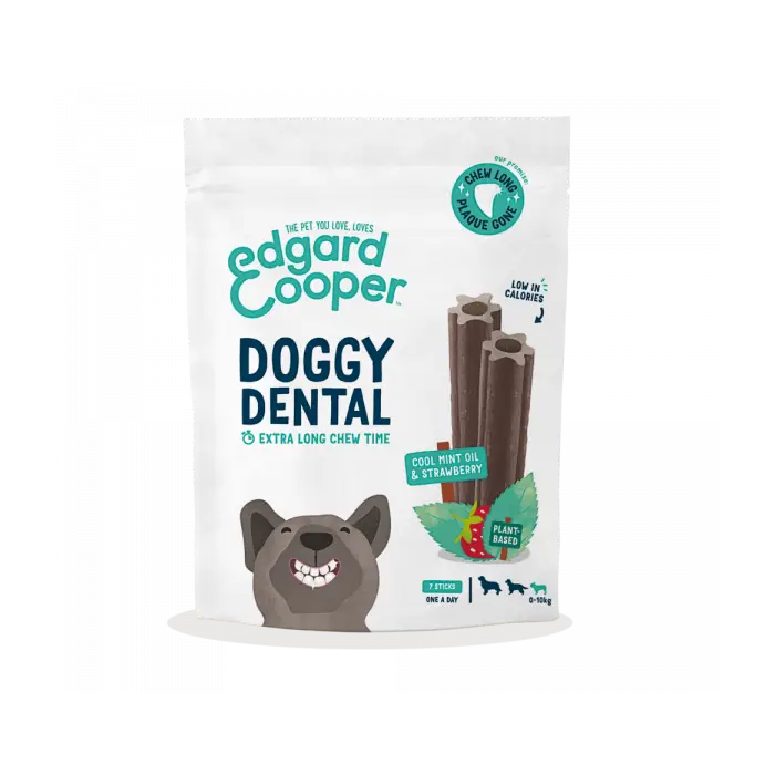 Edgard & Cooper Batonnets Dentaires Petit Chien Fraise Et Menthe 105g Paiement Sécurisé