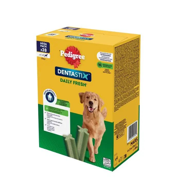 Pedigree Dentastix Fresh Maxi + 28pcs Chien 25kg 1080g Soldes