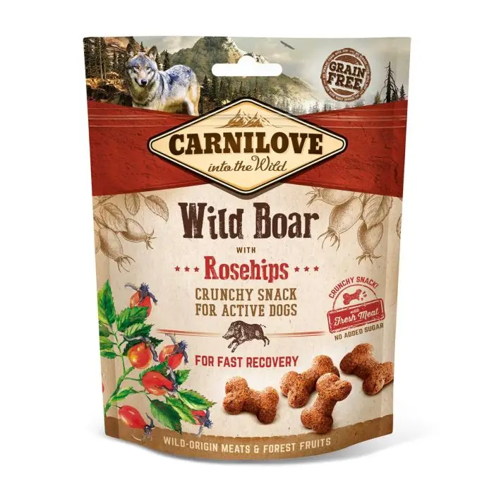 Offre Spéciale Carnilove Crunchy Snack au Sanglier pour Chien 200g