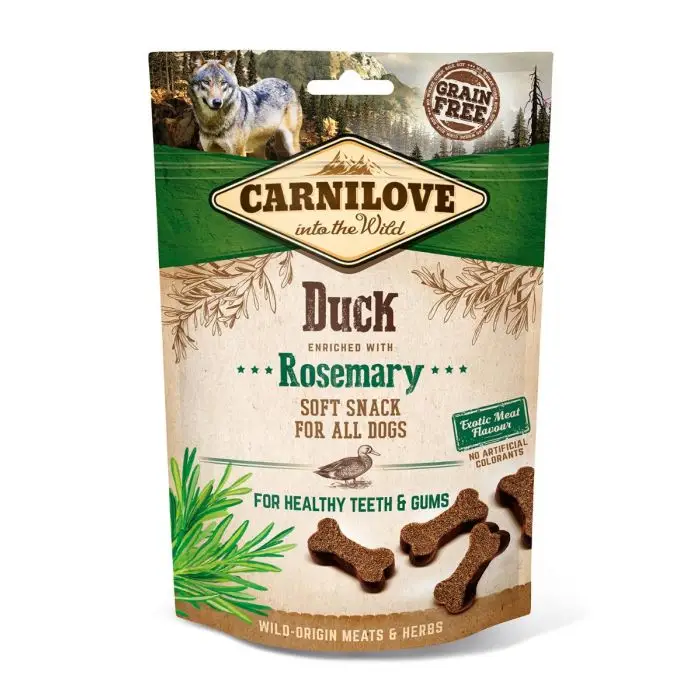 Carnilove Soft Snack au Canard pour Chien 200g Satisfait Ou Remboursé