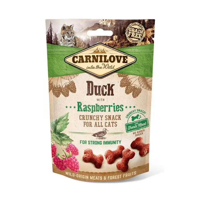 Carnilove Crunchy Snack Canard pour Chat 50g Paiement Sécurisé