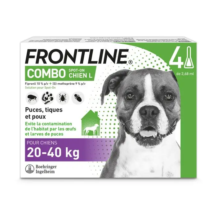 Frontline Combo L chien 20 à 40kg Nouveauté