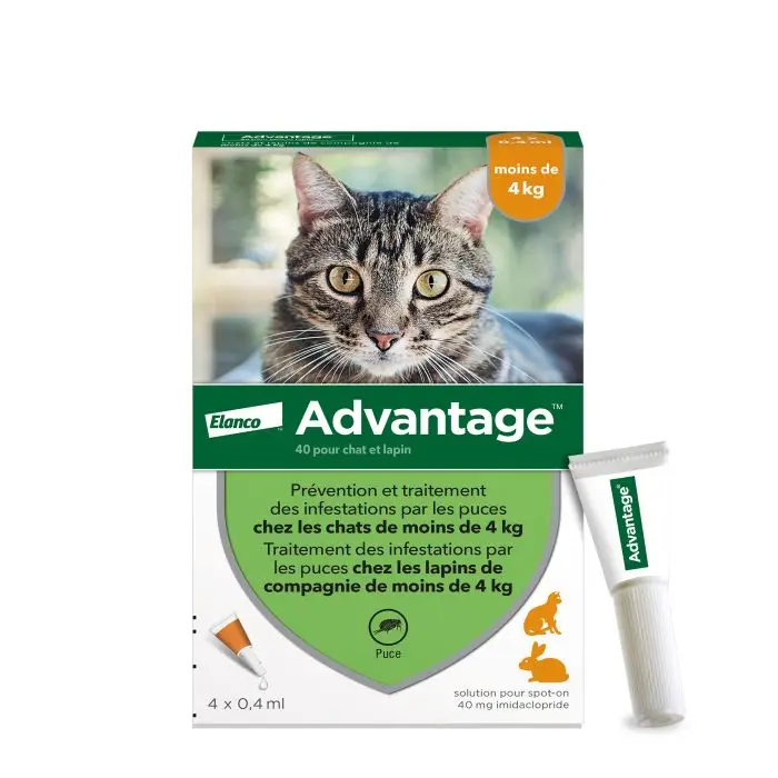 Advantage 40 chat et lapin de 1 à 4 kg Offre Du Jour