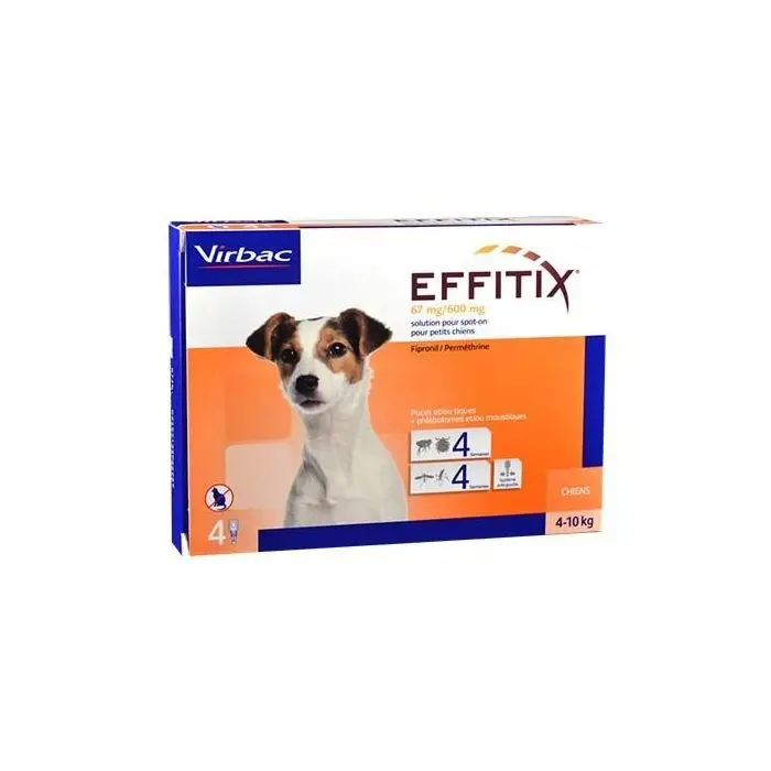 Meilleur Prix Effitix Spot On S – Chien 4-10Kg