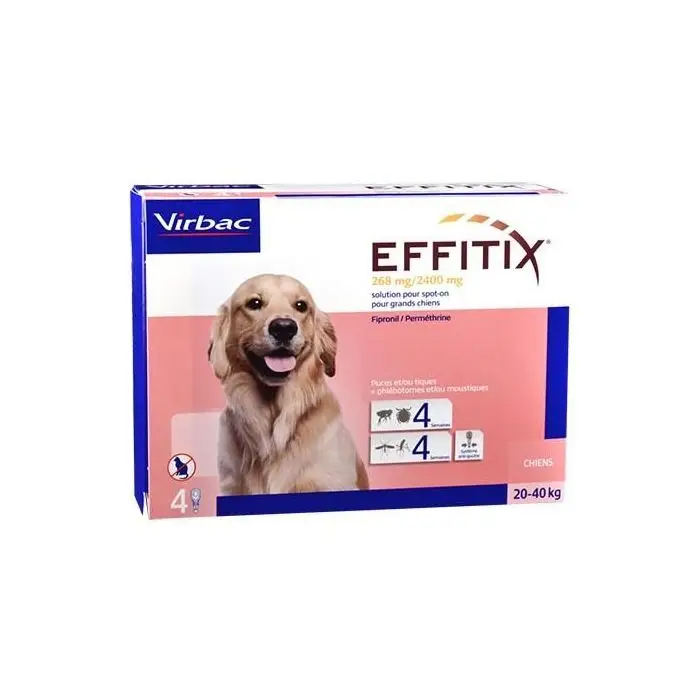 Marque Effitix Spot On L – Chien 20-40Kg