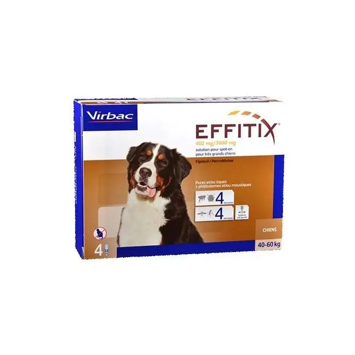 Effitix Spot On XL – Chien 40-60Kg Quantité Limitée