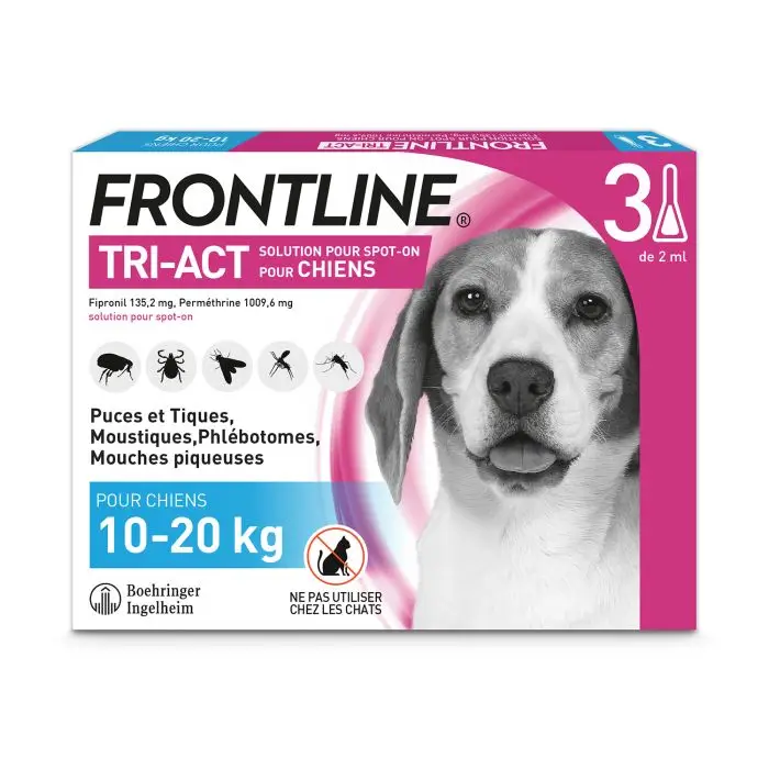 Frontline Tric-act M chien 10 à 20kg Bon Marché