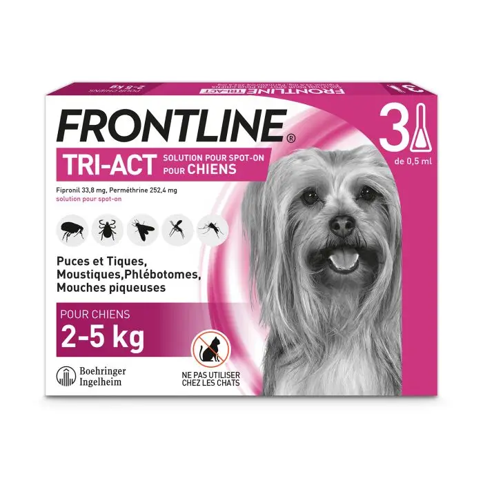 Affaire À Saisir Frontline Tri-act XS chien 2 à 5kg