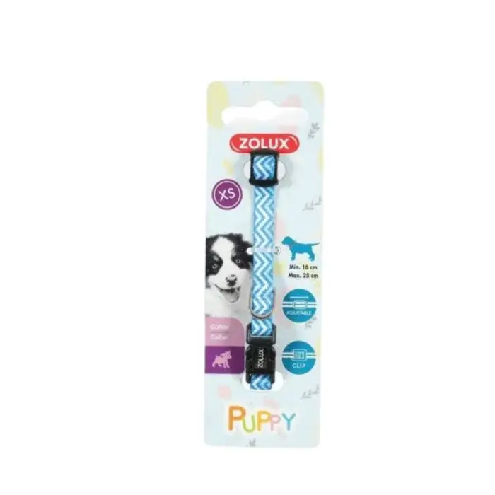 Collier Pixie Puppy Bleu Pas Cher