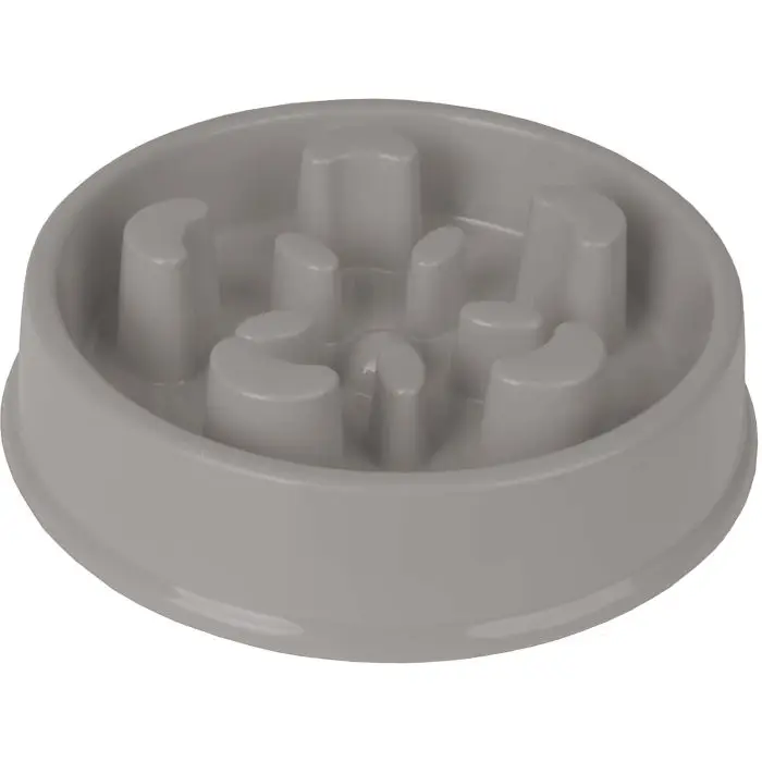 Bon Marché Flamingo Gamelle Bobo 2 Slow Feeder Gris pour Chien 16,5cm 500ml