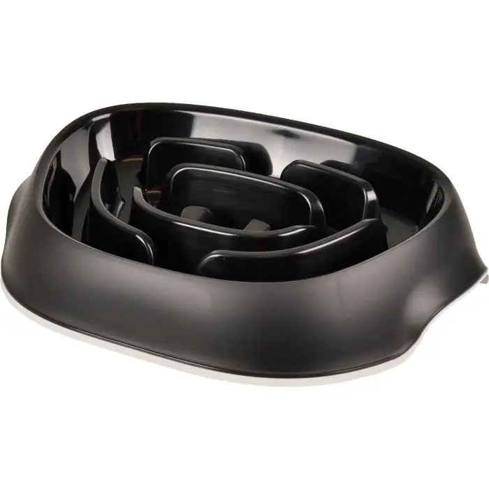 Affaire À Saisir Flamingo Distributeu Exqi Slowfeeder Noir pour Chien 950ml