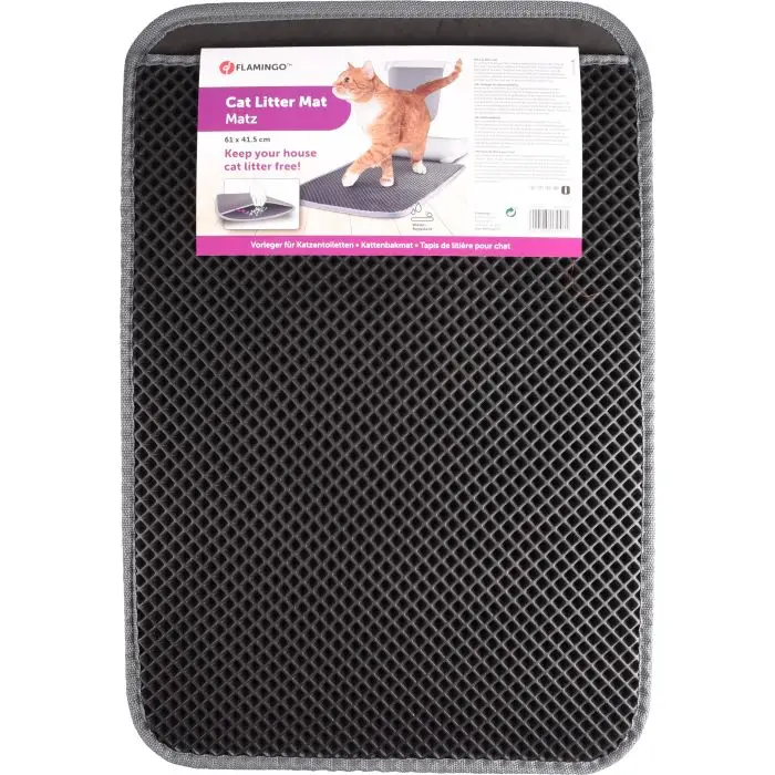 Prix Cassé Flamingo Tapis Pour Bac À Litière Matz Noir 61×41,5×1,3cm