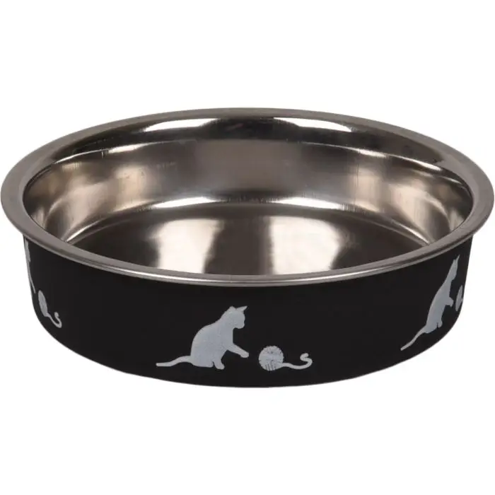 Vente Directe Flamingo Gamelle Chat Kena Noir 11,5cm160ml